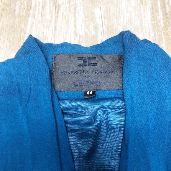 {Elisabetta Franchi For Celyn B} Blue V-neck Dress - Picture 4 of 8